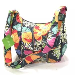 Vera Bradley Clare Jazzy Blooms Hipster Handbag
